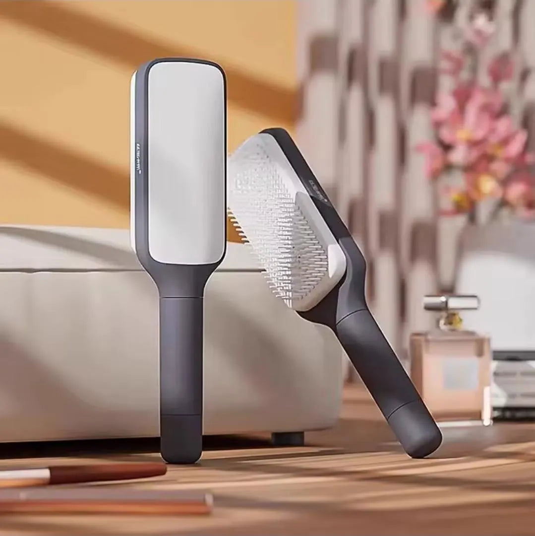 Self-Cleaning Hairbrush: Scalp Massage, Anti-Static Detangling